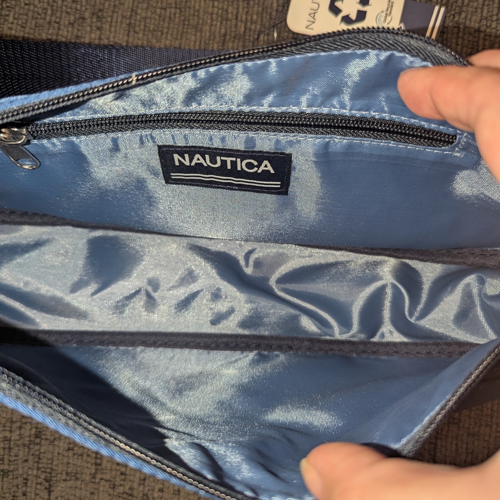 Nautica Navy Belt Bag with Red Tag - Picture 2 of 4